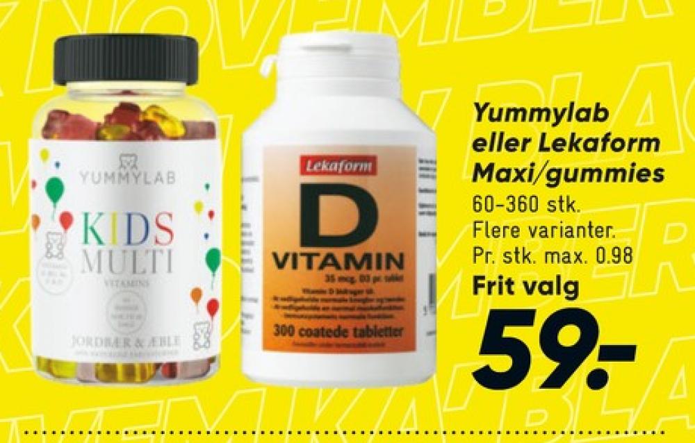 Lekaform, Vitaminer
