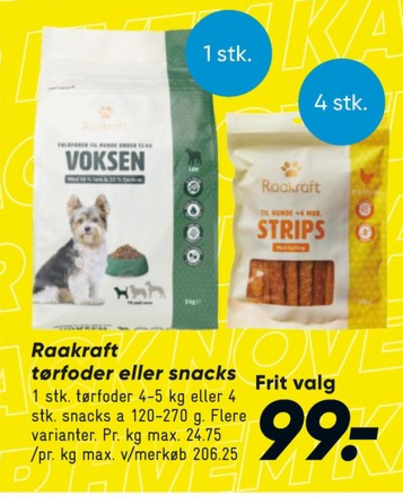Raakraft, Hundefoder