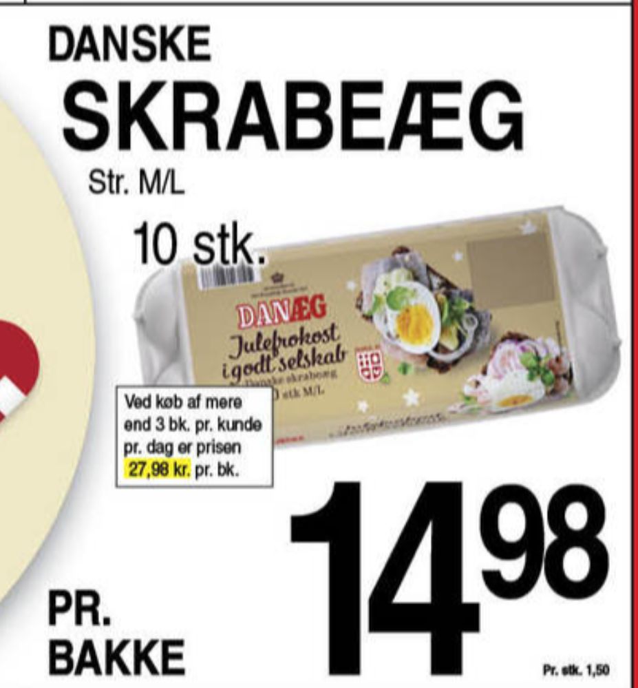 Danæg, Hverdagsæg M/L