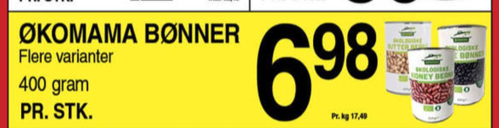 Økomama, Bønner