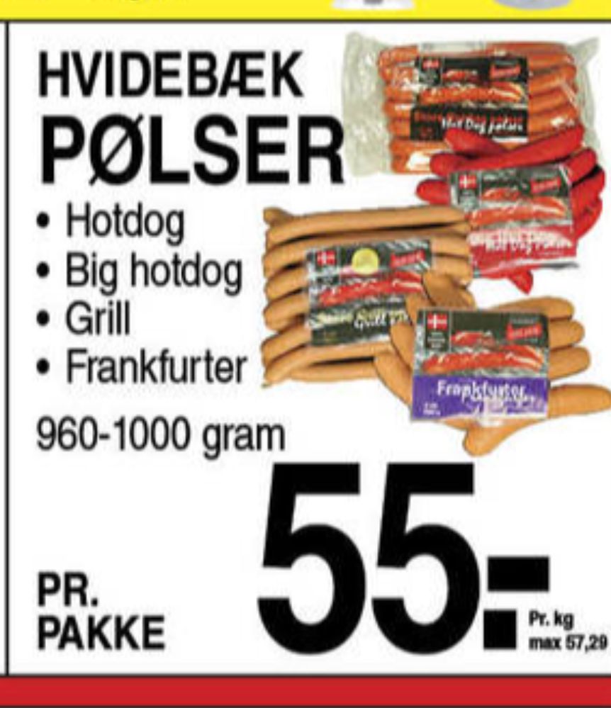 Hvidebæk, Big Hotdogpølser