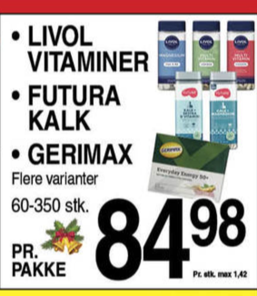 Livol Multi, Vitaminer