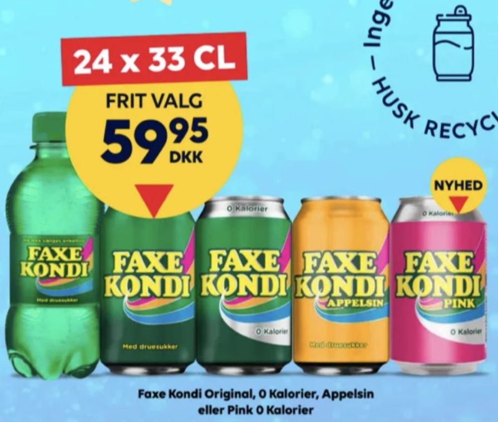 Faxe Kondi Appelsin, Appelsinsodavand 24 pk.