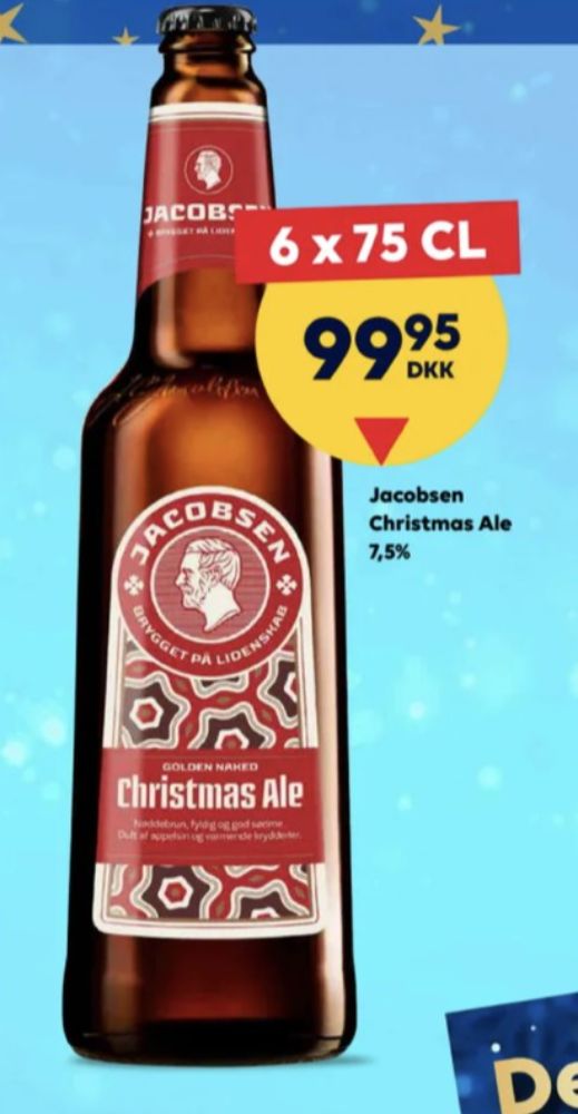 Jacobsen Golden Naked Christmas Ale, Specialøl 6 pk.