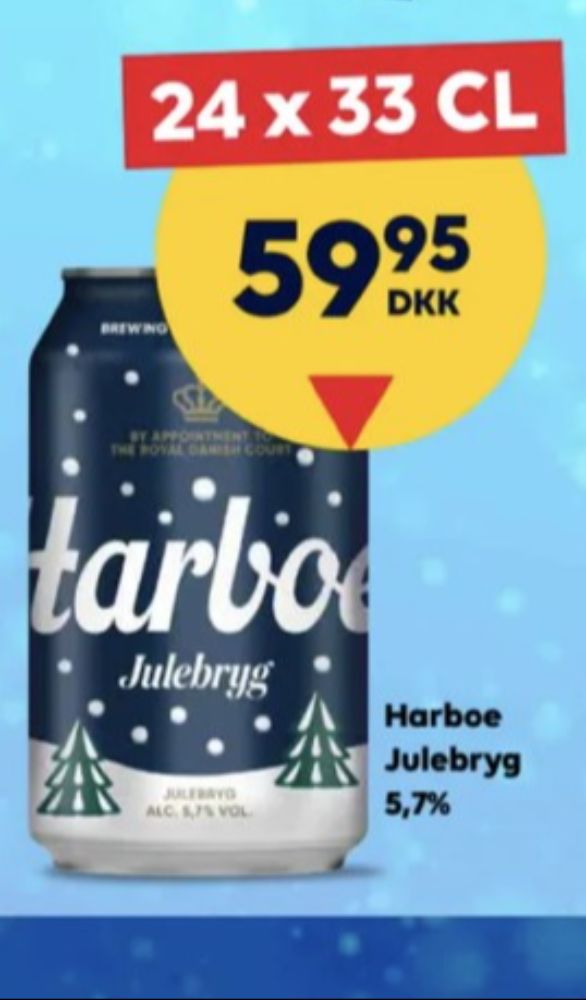 Harboe Julebryg, Øl 24 pk.