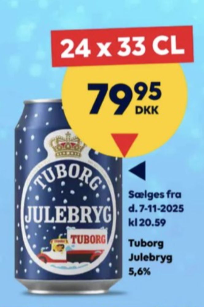 Tuborg Julebryg, Øl 24 pk.