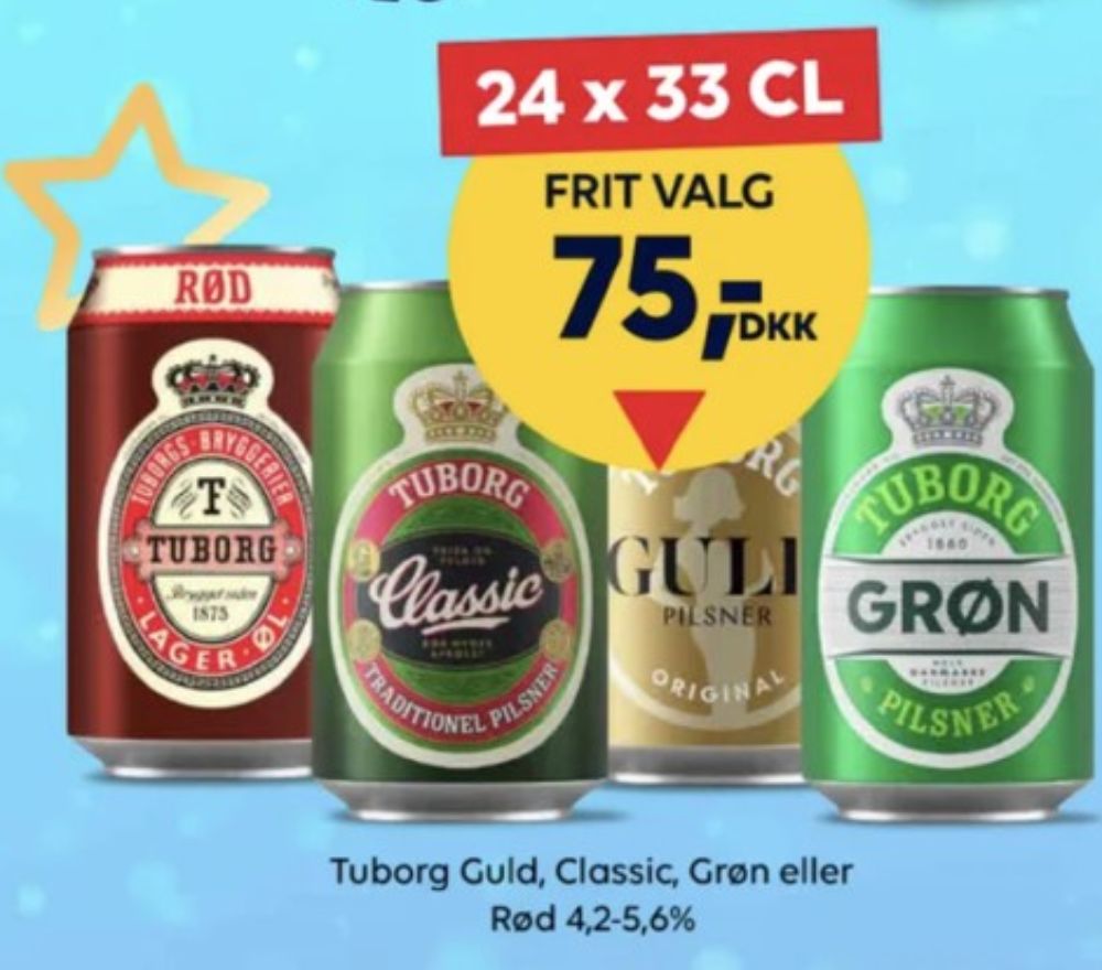 Tuborg Grøn, Øl 24 pk.