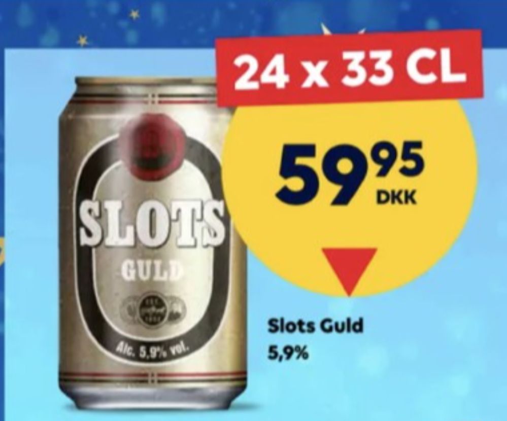 Slots Guld, Øl 24 pk.