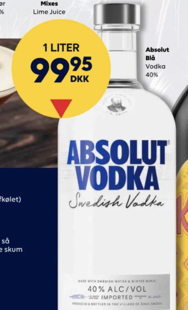 Absolut Swedish, Vodka