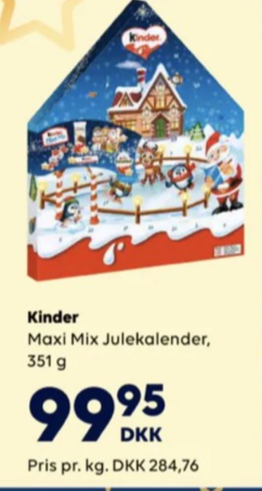 Kinder, Julekalender