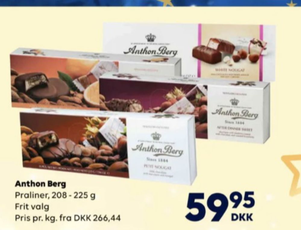 Anthon Berg Petit Nougat, Dessertchokolade