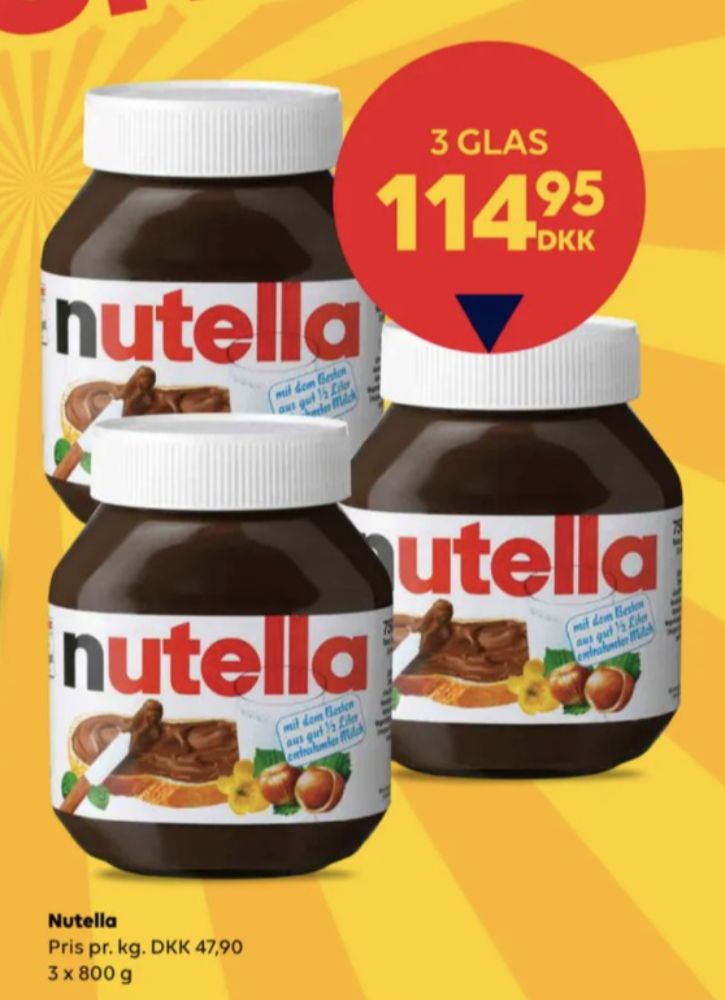 Nutella, Smørepålæg