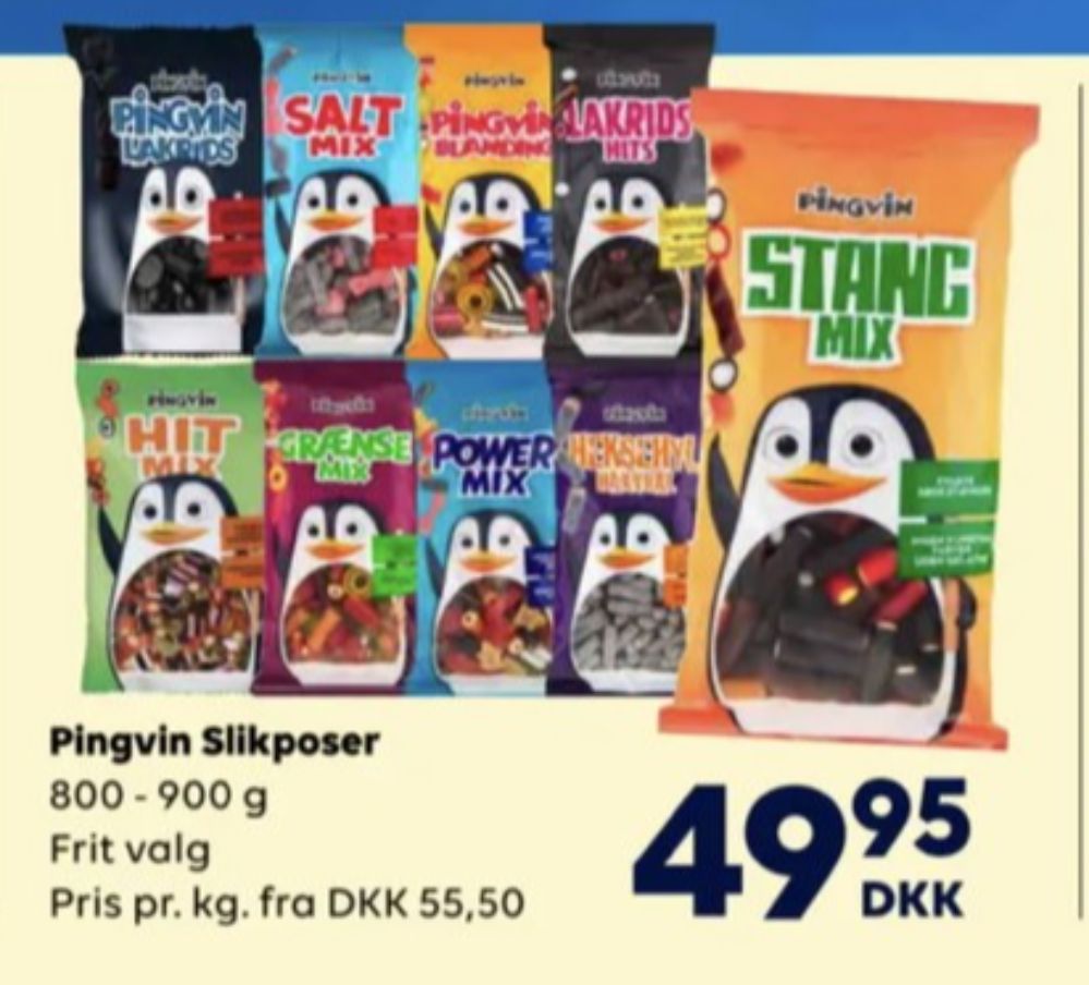 Toms Pingvin Pingvin Lakridskonfekt, Slikposer