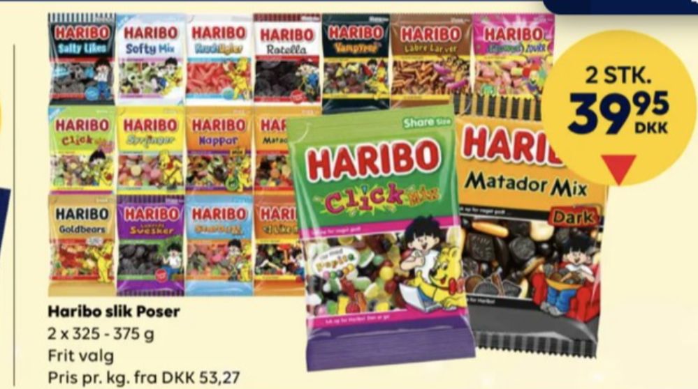 Haribo Matador Mix, Slikposer