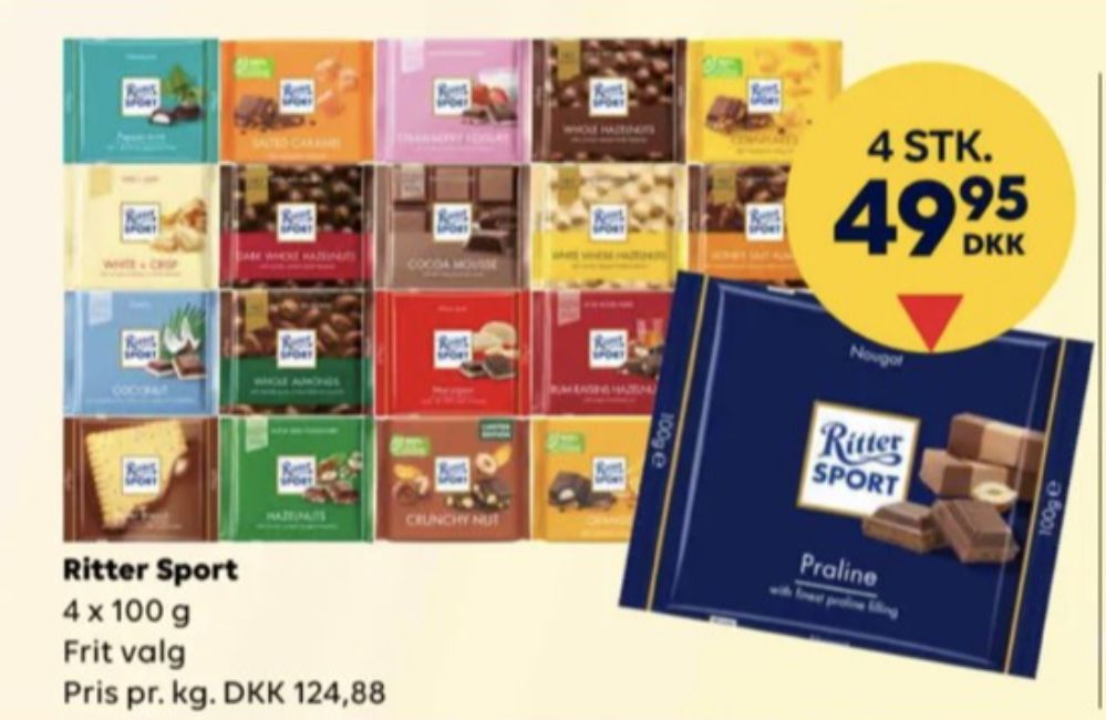 Ritter Sport, Chokoladeplade Strawberry Yoghurt