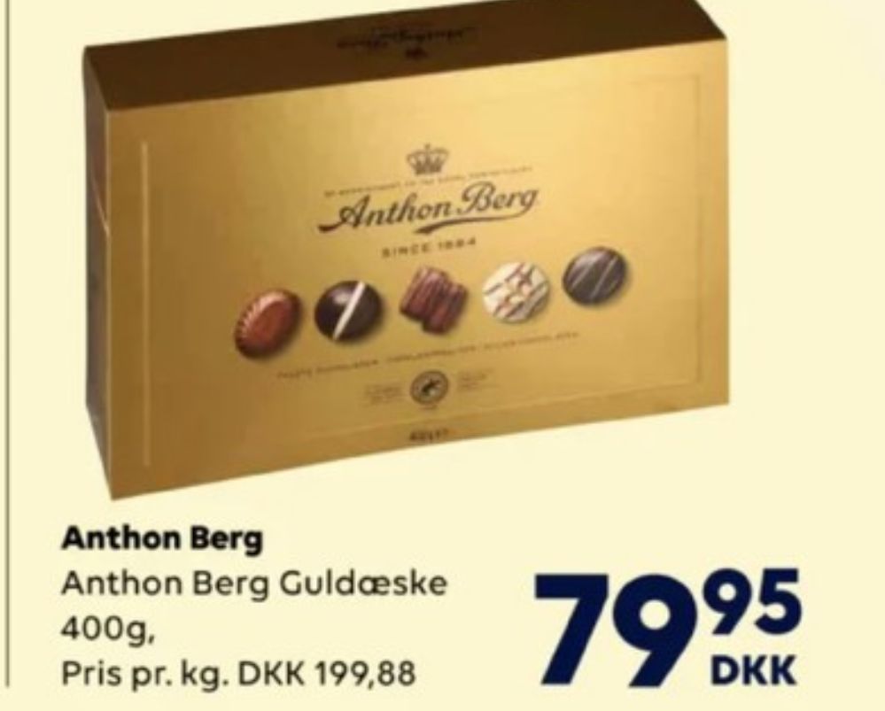Anthon Berg Guldæske, Dessertchokolade