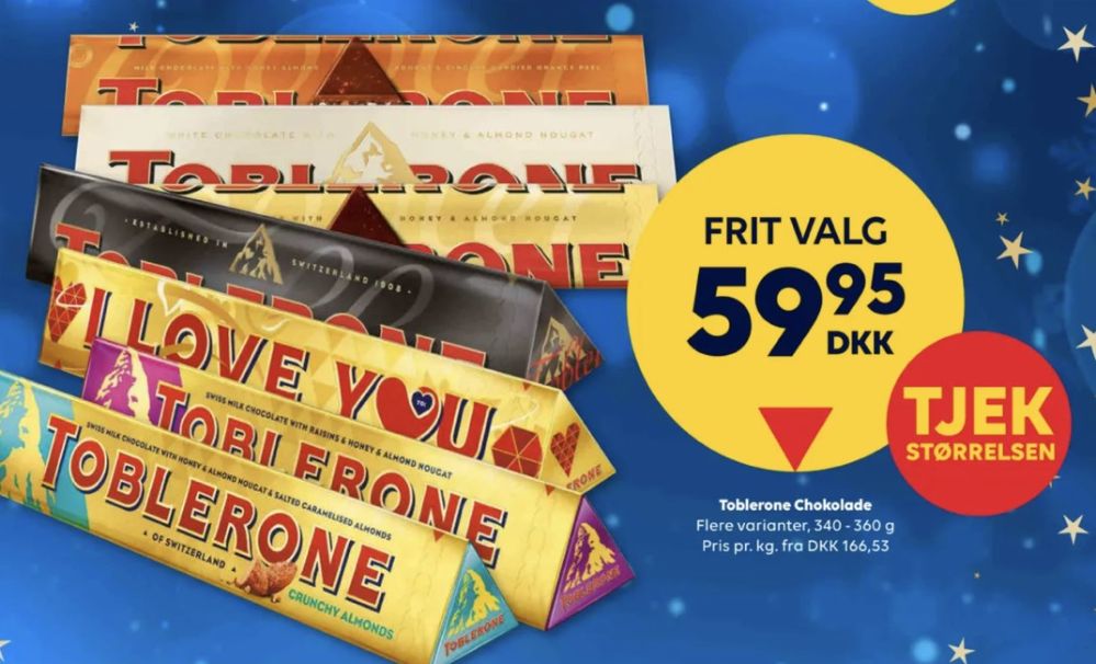 Toblerone, Chokolade I Love You