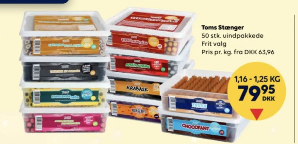 Toms Kokosdrøm, Slikstænger