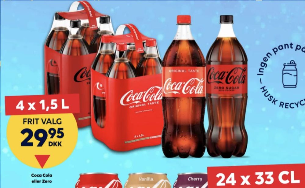 Coca Cola Zero, Cola 4 pk.
