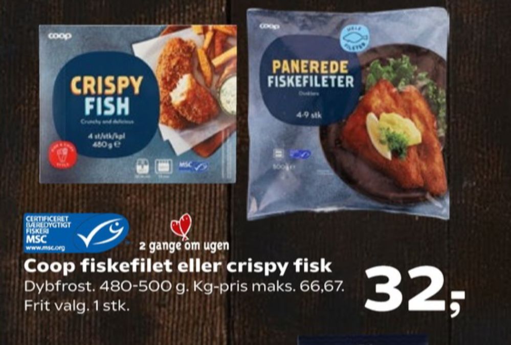 Coop, Fiskefileter