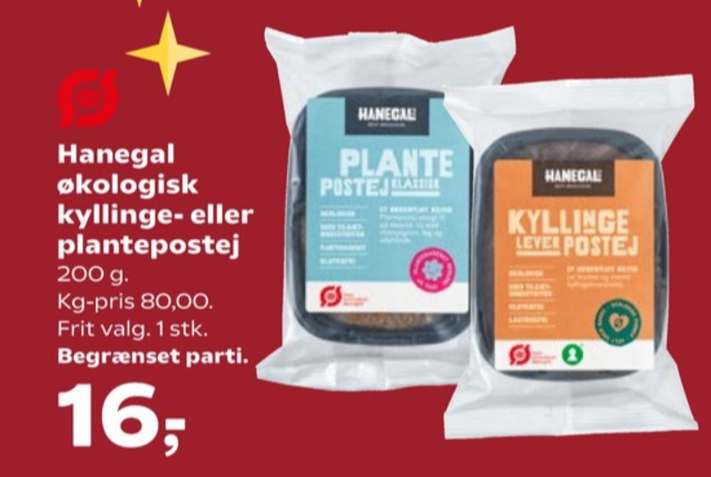 Hanegal, Kyllingeleverpostej