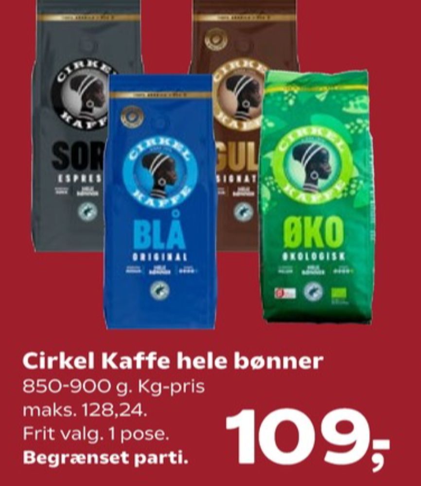 Cirkel Guld, Kaffebønner