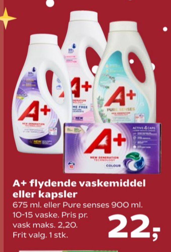 A+, Vaskemiddel-tabs