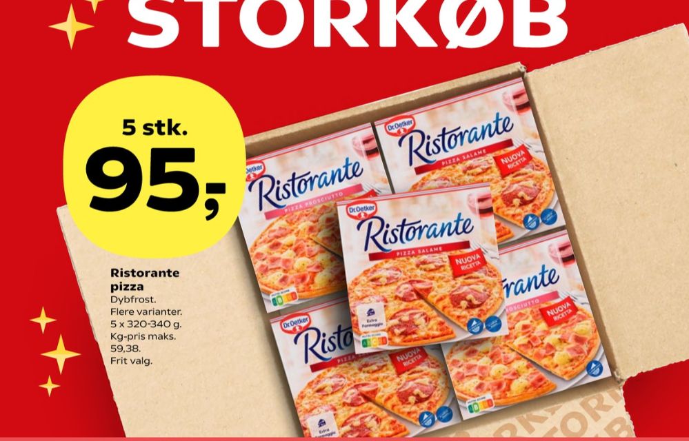 Ristorante, Pizza Prosciutto