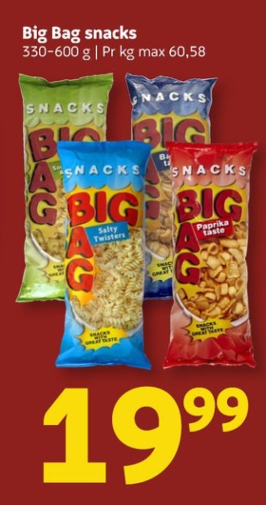 OK Snacks, Big Bag Bacon Taste