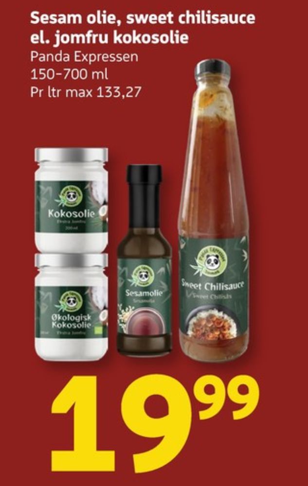 Panda Expressen , Kokosolie