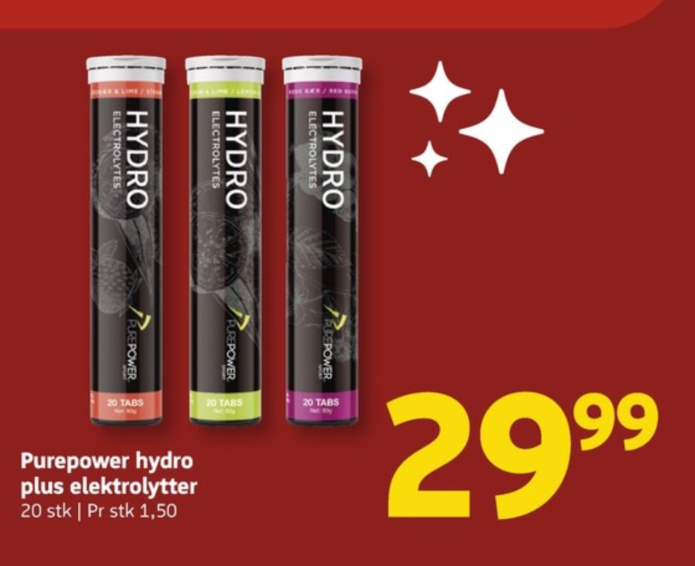 PurePower, Træningstilskud