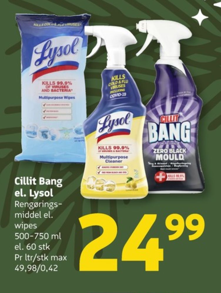 Lysol, Rengøringsservietter