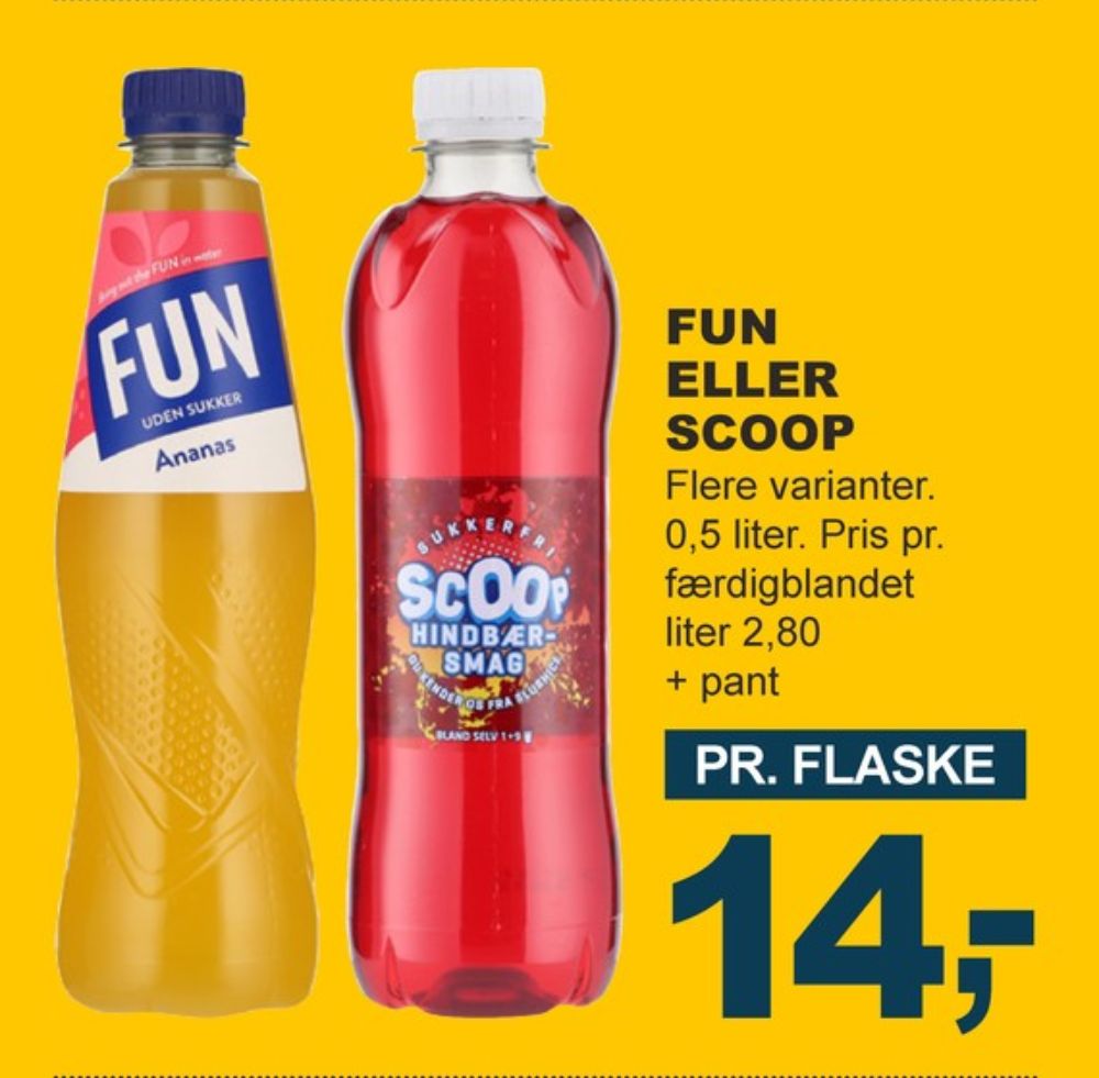 Scoop, Hindbærsmag Læskedrik 