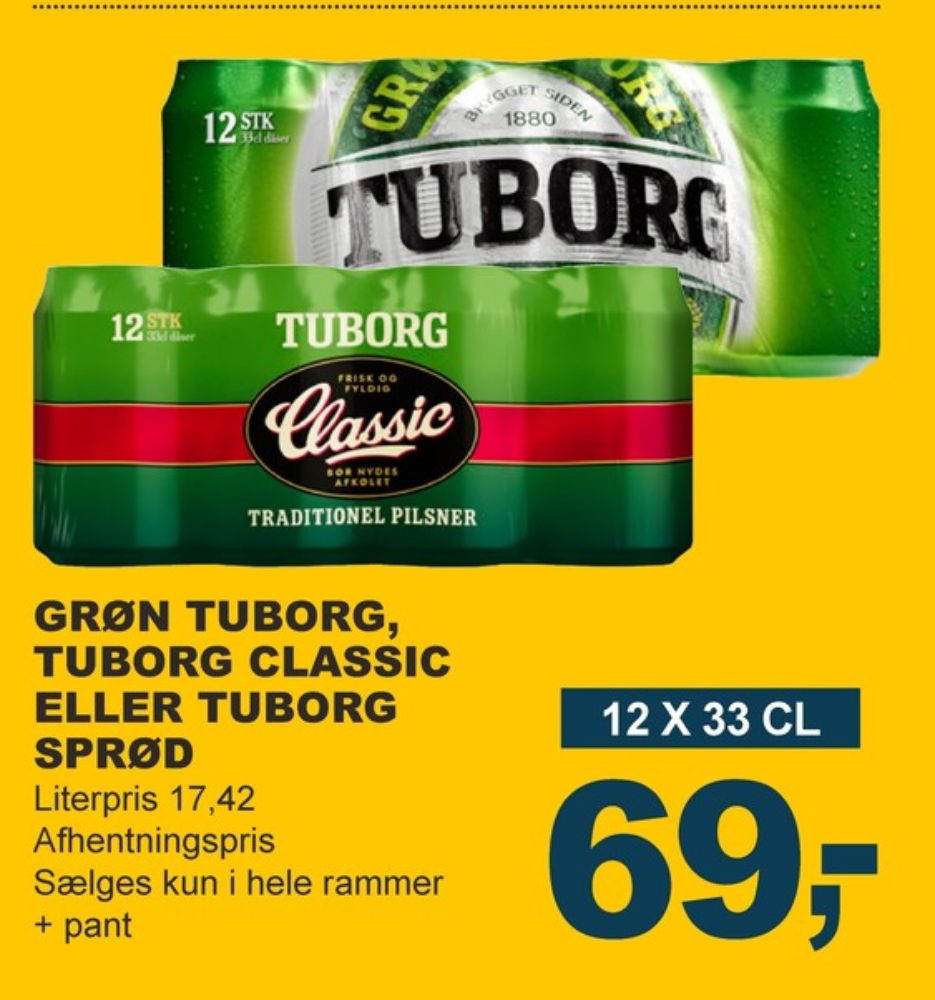 Tuborg Sprød, Øl 12 pk.