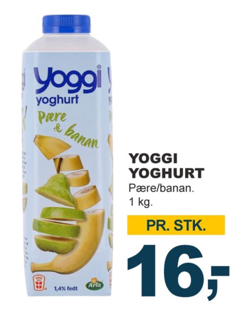 Yoggi, Pære & Banan Yoghurt 