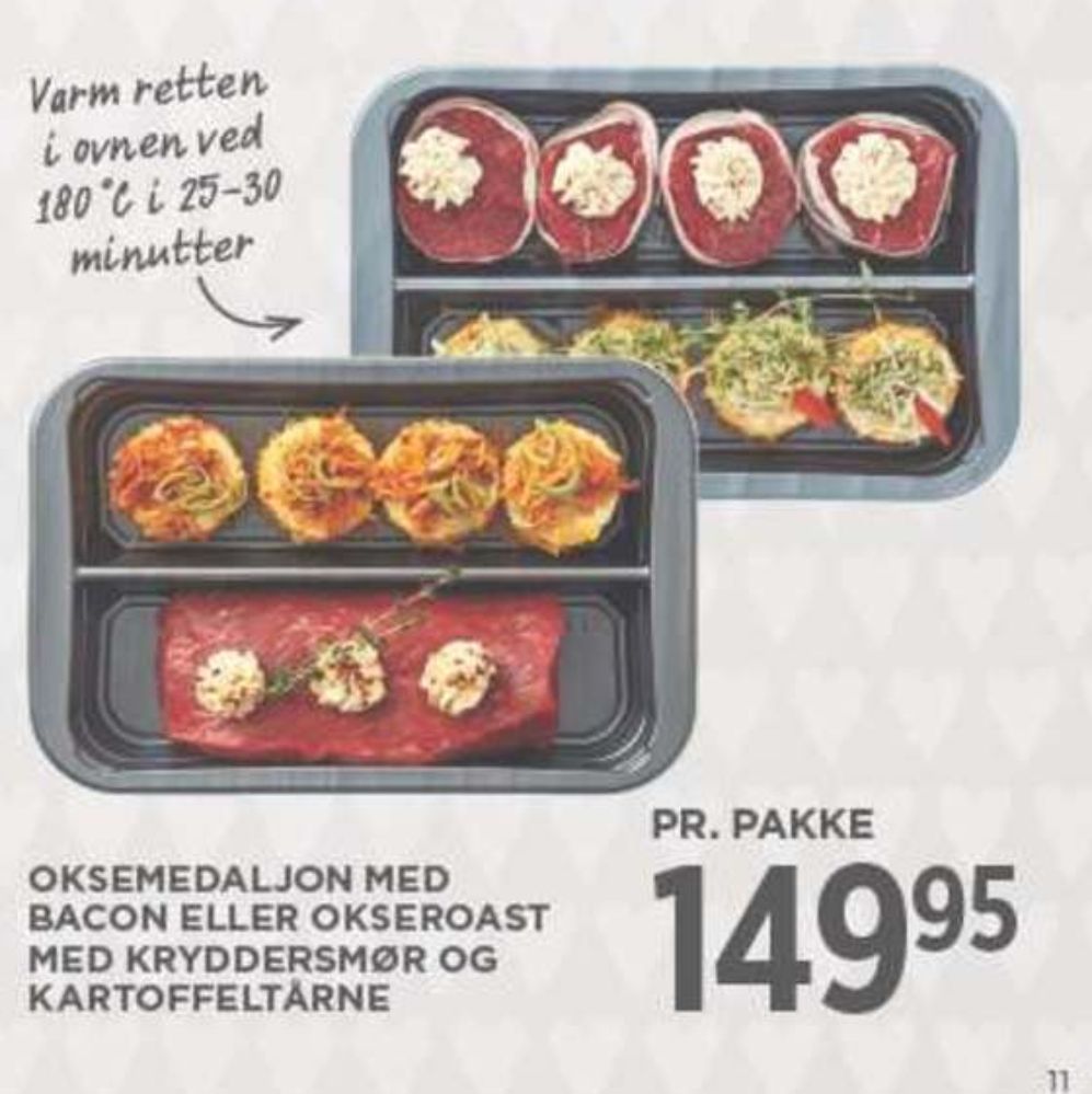 Meny Nem Meny, Oksemedaljon med Bacon og Kartoffeltårne
