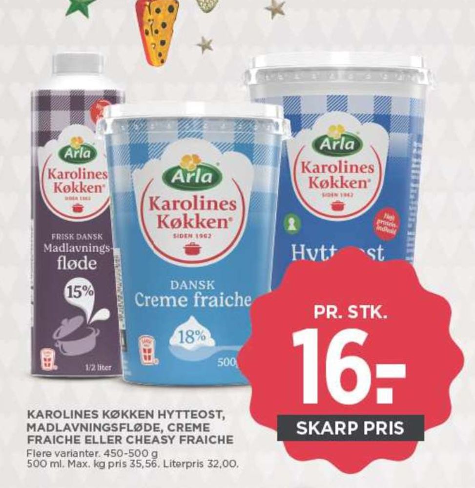 Karolines, Hytteost 4,5%