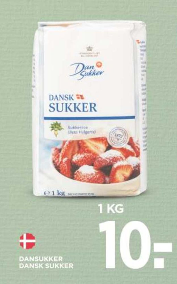 Dansukker, Sukker