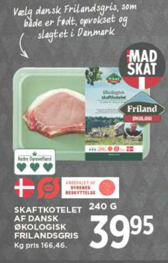 FRILAND Økologi, Skaftkoteletter