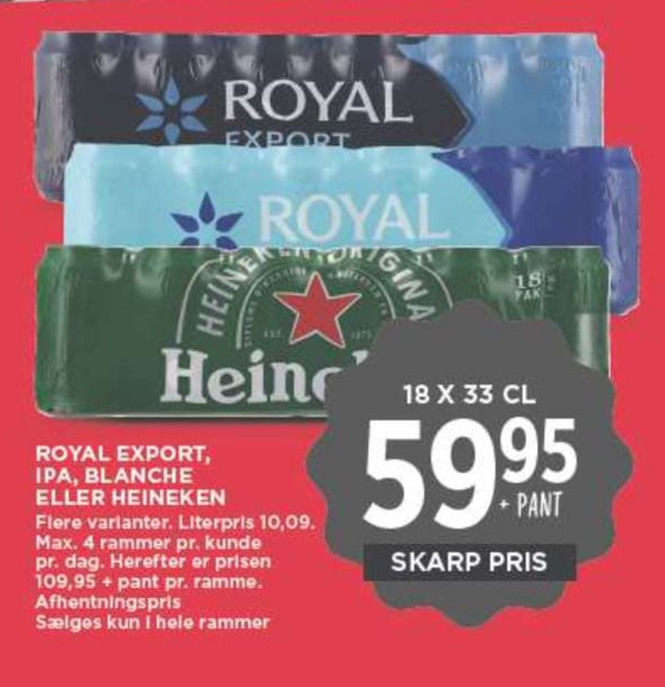 Royal Blanche, Øl 18 pk.