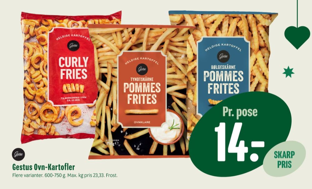 Gestus, Pommes Frites Tyndtskårne