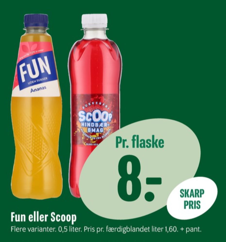 Scoop, Hindbærsmag Læskedrik 