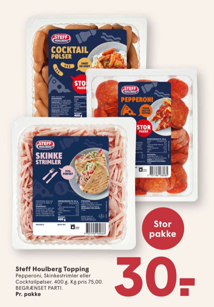 Steff Houlberg, Cocktailpølser