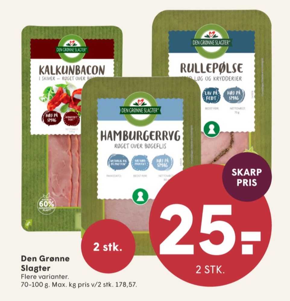 Den Grønne Slagter, Kalkunbacon