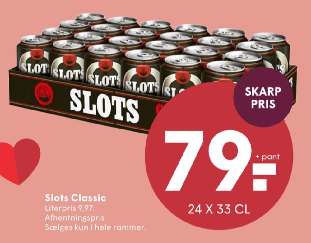 Slots Classic, Øl 24 pk.