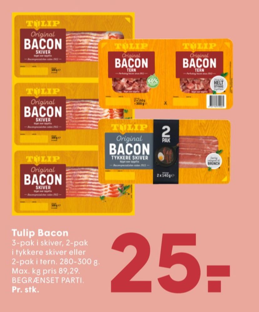 Tulip, Baconskiver