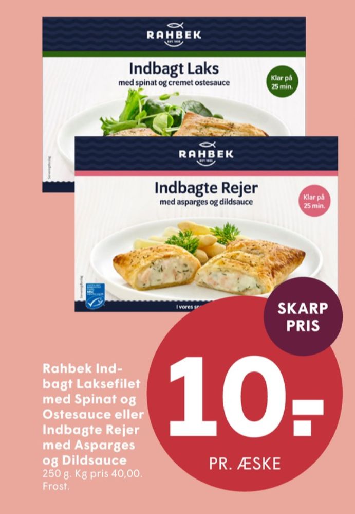Rahbek, Indbagte Rejer med Asparges og Dildsauce