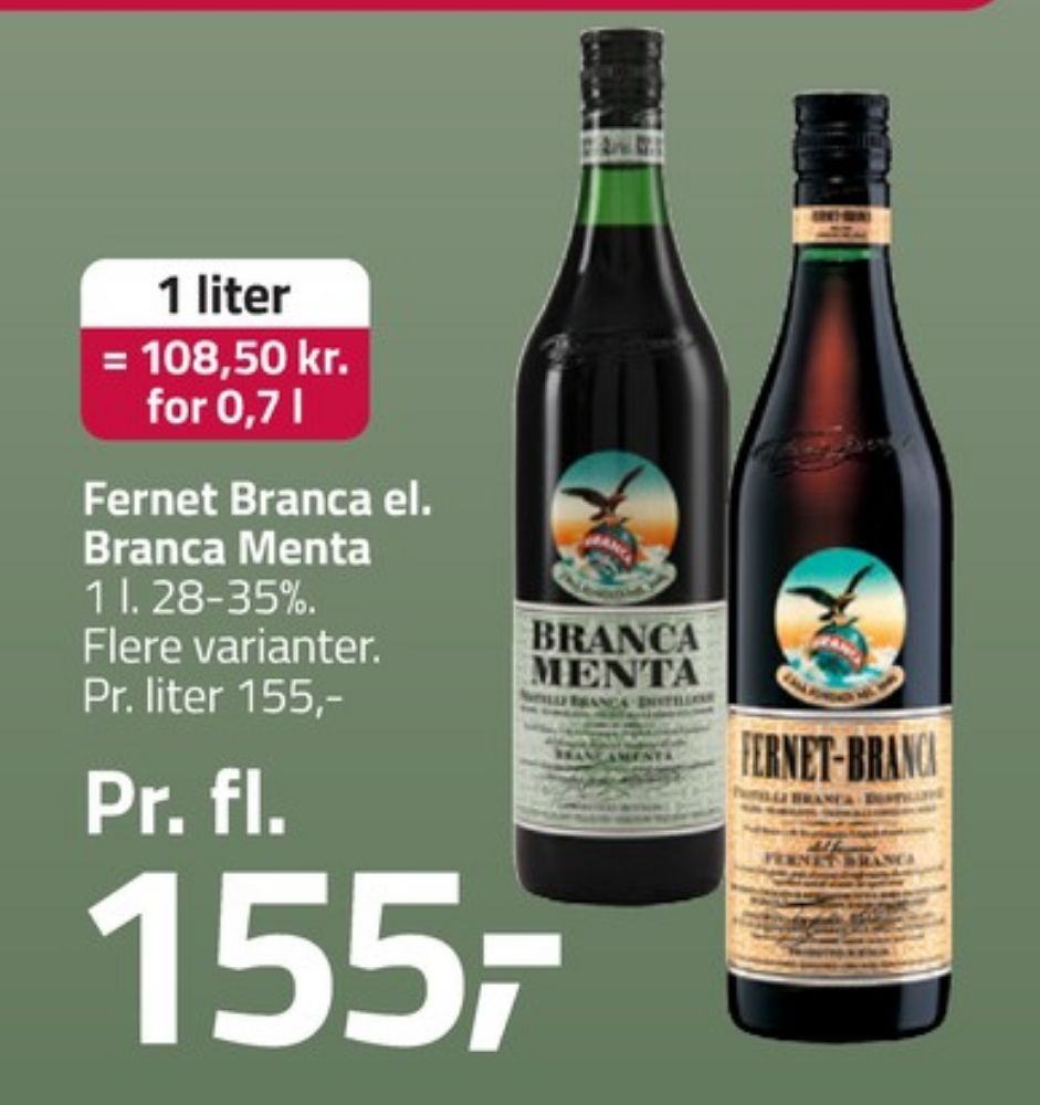 Fernet Branca Brancamenta, Bitter