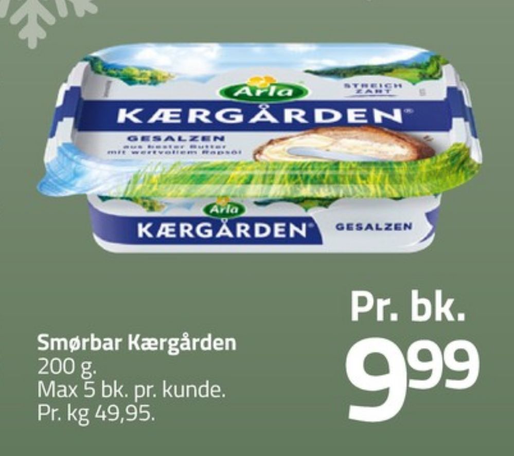 Kærgården, Smørbar