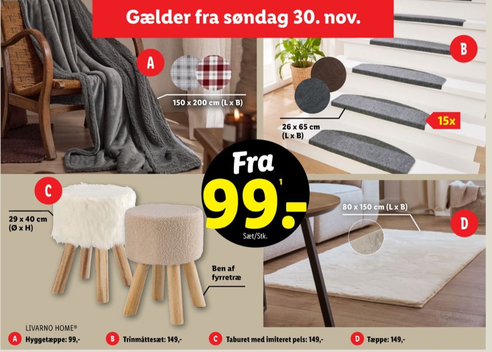 Livarno, Trappetrinstæppe